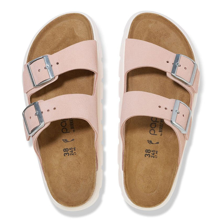 LIGHT ROSE CHUNKY ARIZONA SUEDE LEATHER SANDALS