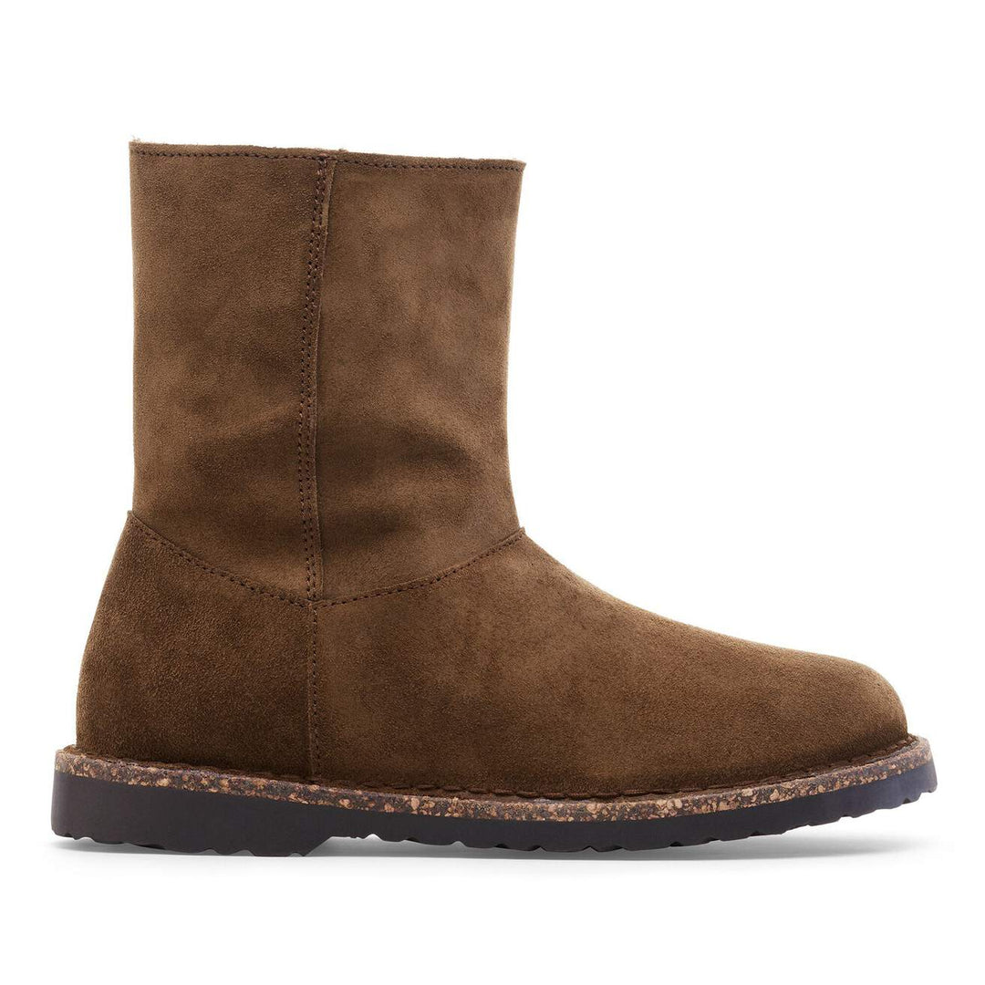 UPPSALA SHEARLING SUEDE DARK TEA BOOTS