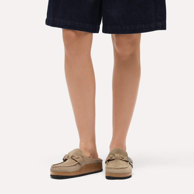 BUCKLEY TAUPE BRAIDED CLOG