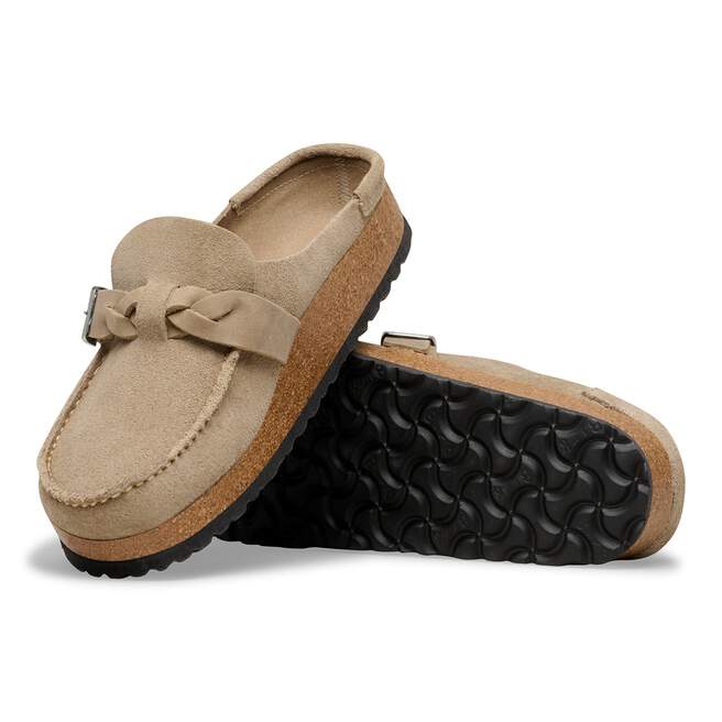 BUCKLEY TAUPE BRAIDED CLOG