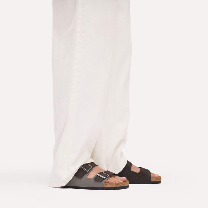 ARIZONA BLACK/DARK GREY MIXED MATERIAL SANDALS