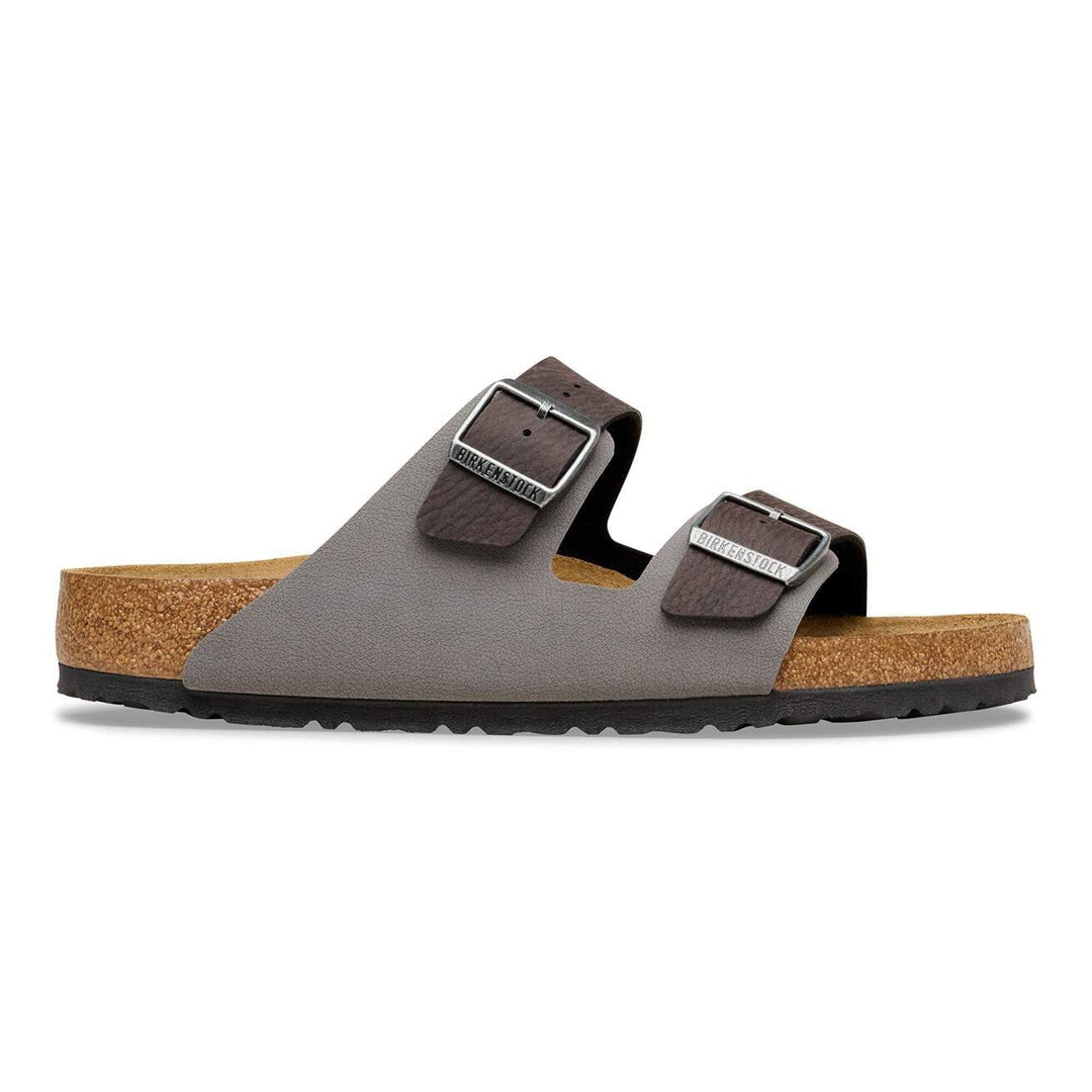 ARIZONA BLACK/DARK GREY MIXED MATERIAL SANDALS