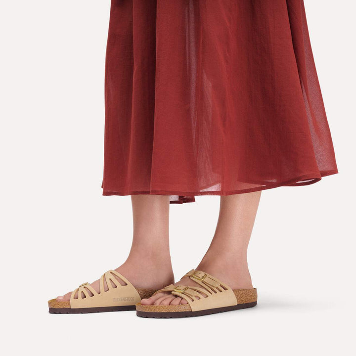 GRANADA SANDCASTLE NUBUCK LEATHER SANDALS