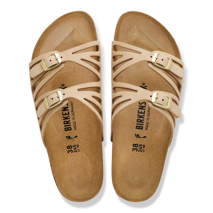 GRANADA SANDCASTLE NUBUCK LEATHER SANDALS