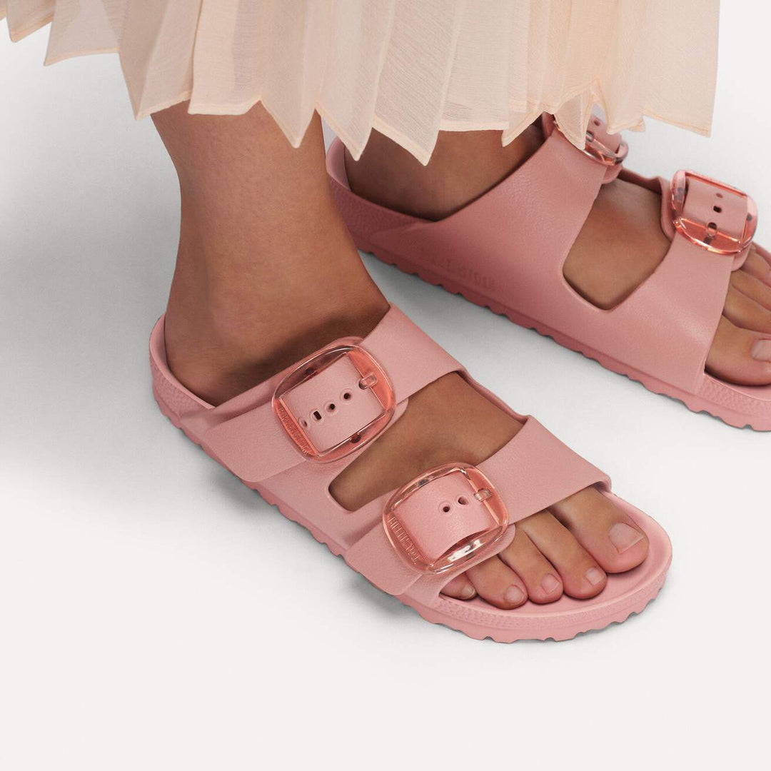 ARIZONA EVA CLAY PINK BIG BUCKLE SANDALS