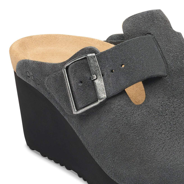 FANNY CHARCOAL/ BLACK SUEDE CLOG