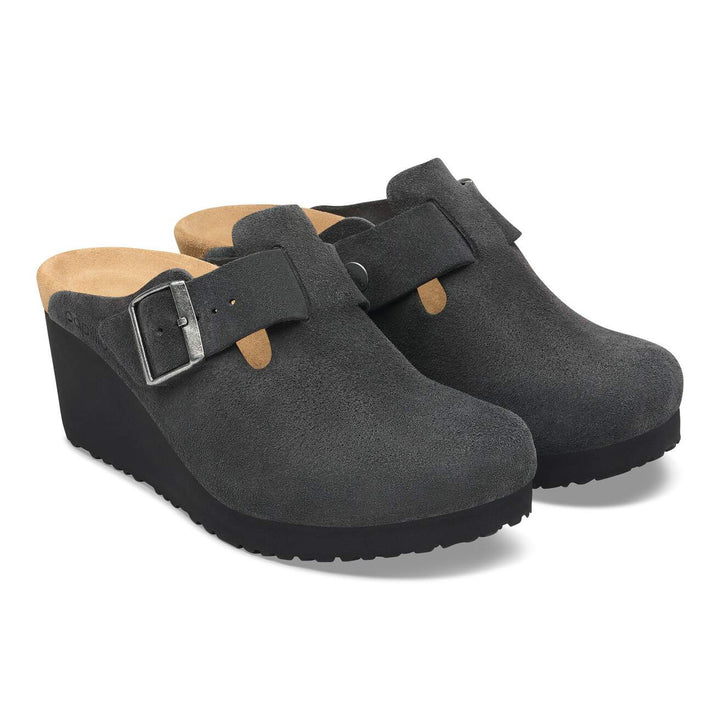 FANNY CHARCOAL/ BLACK SUEDE CLOG