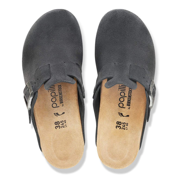 FANNY CHARCOAL/ BLACK SUEDE CLOG