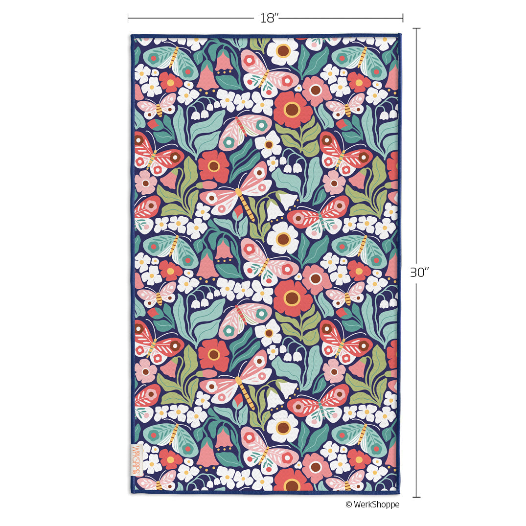 BOHO BUTTERFLIES MICROFIBER KITCHEN TOWEL