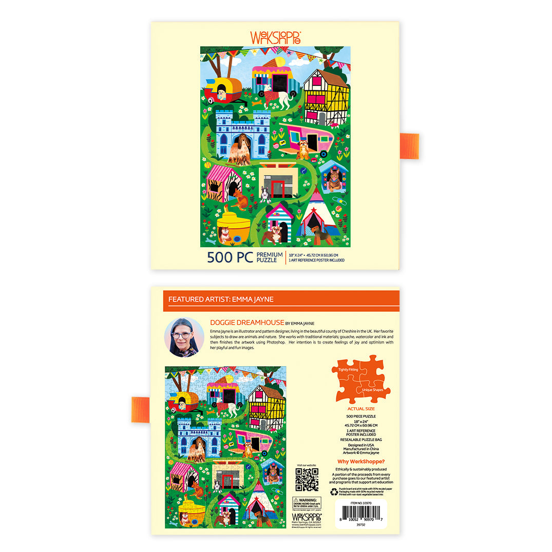 DOGGIE DREAMHOUSE 500 PIECE PUZZLE