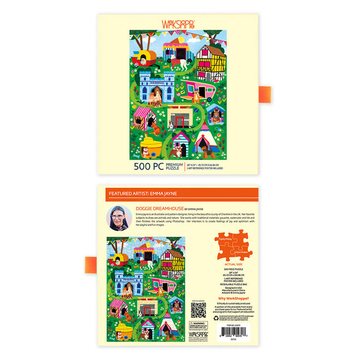 DOGGIE DREAMHOUSE 500 PIECE PUZZLE