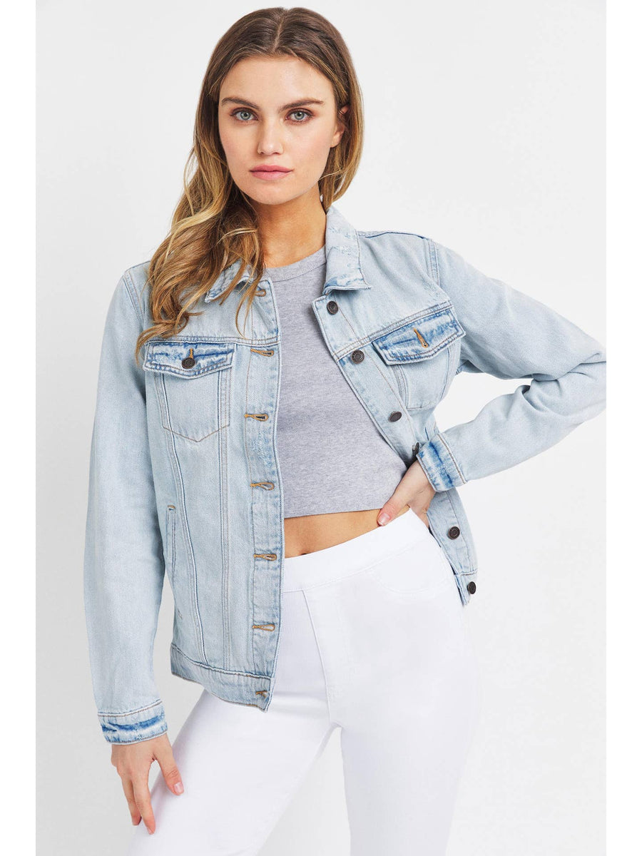 KIRREN LIGHT WASH DENIM JACKET
