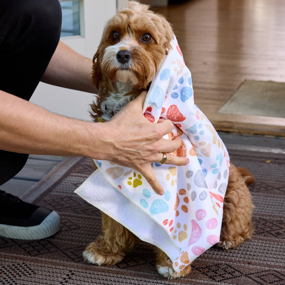 PAW PRINT PET DRYING TOWEL

