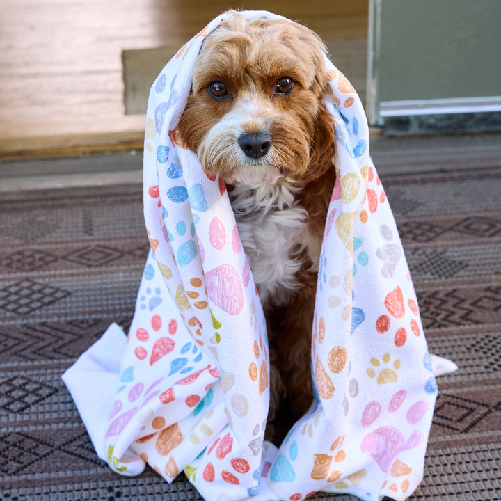 PAW PRINT PET DRYING TOWEL