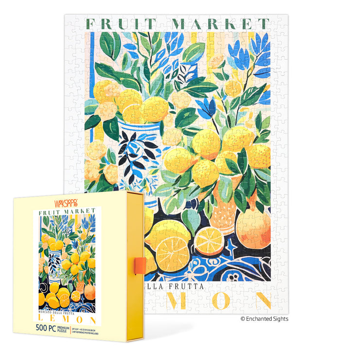 FRUIT MARKET LEMONS 500 PIECE PUZZLE