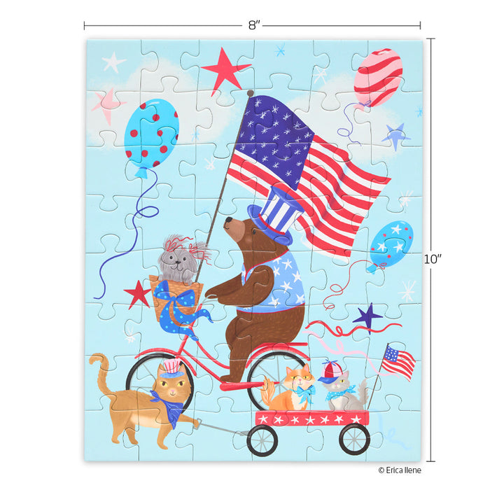 PAWS & STRIPES 48 PIECE PUZZLE SNAX