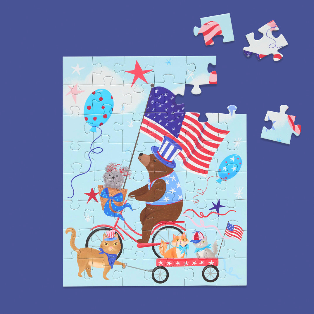 PAWS & STRIPES 48 PIECE PUZZLE SNAX