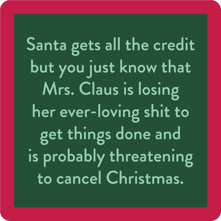 MRS. CLAUS COASTER