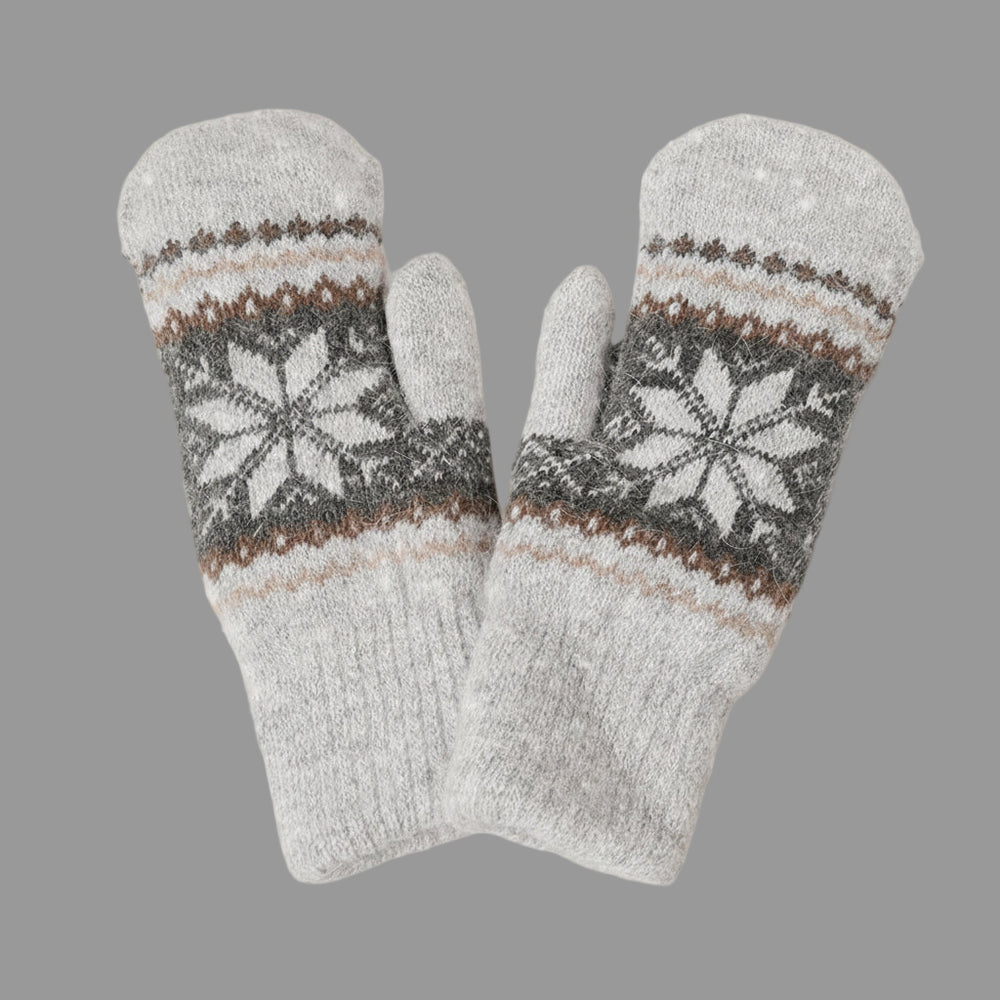 HEATHER GREY WINTER WONDERLAND MITTENS

