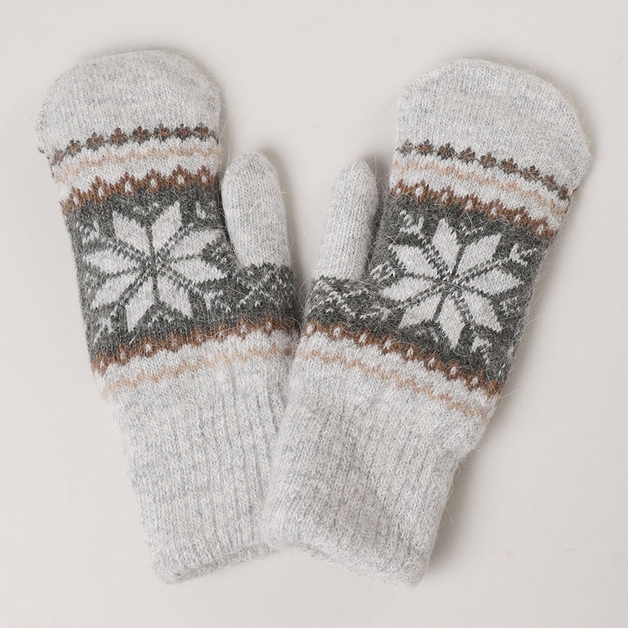 HEATHER GREY WINTER WONDERLAND MITTENS
