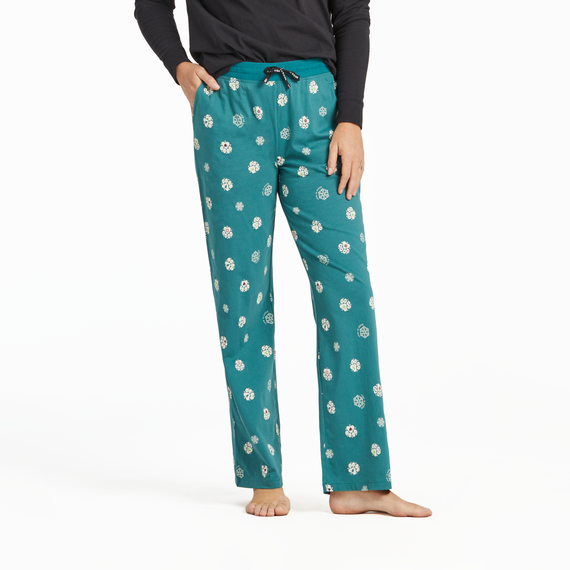 NORDIC HOLIDAY PAW PATTERN SNUGGLE UP SLEEP PANTS