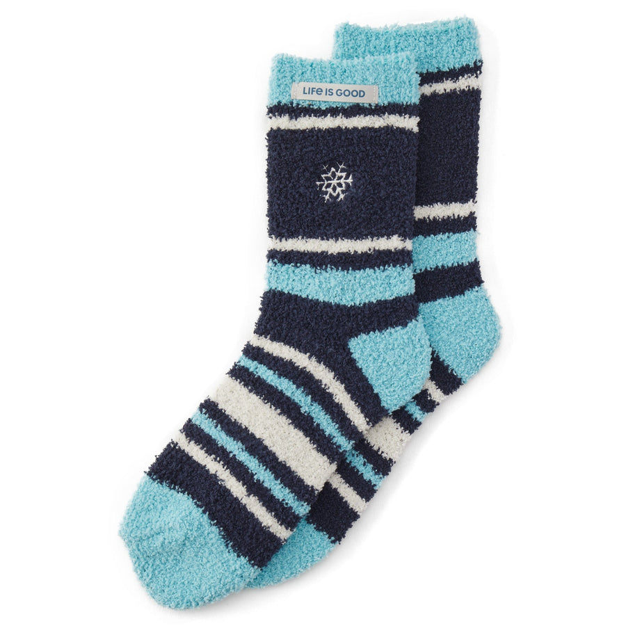 DARKEST BLUE SNOWFLAKE SNUGGLE SOCKS
