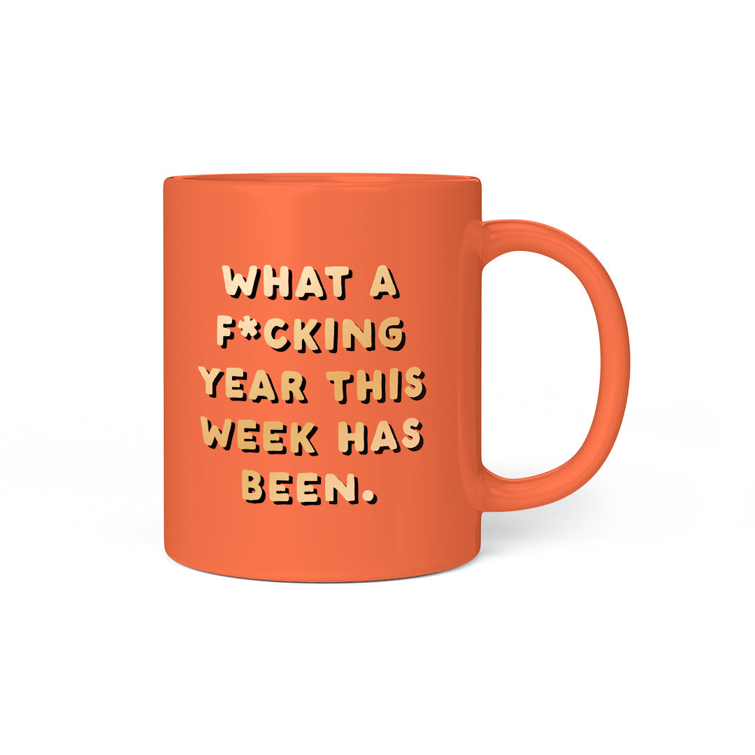 WHAT A YEAR MUG