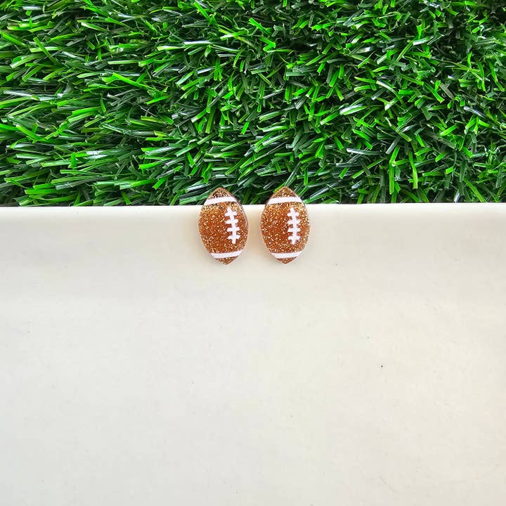 FOOTBALL GAME DAY POST EARRINGS