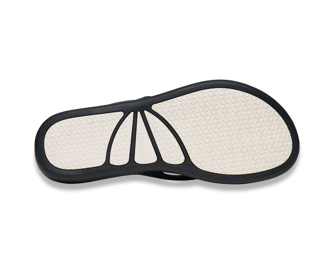BLACK WAVE WHISPER FLIP FLOPS