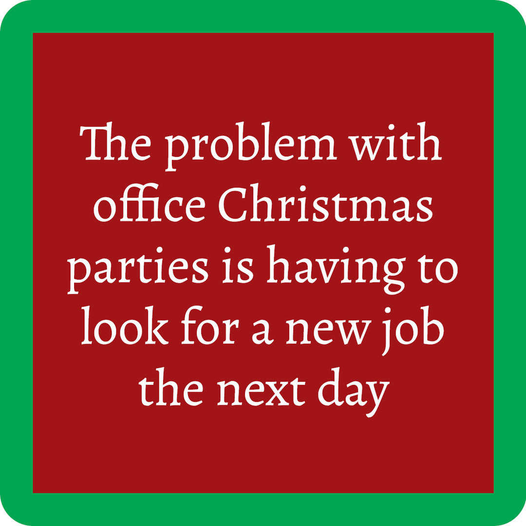 OFFICE CHRISTMAS PARTY COASTER