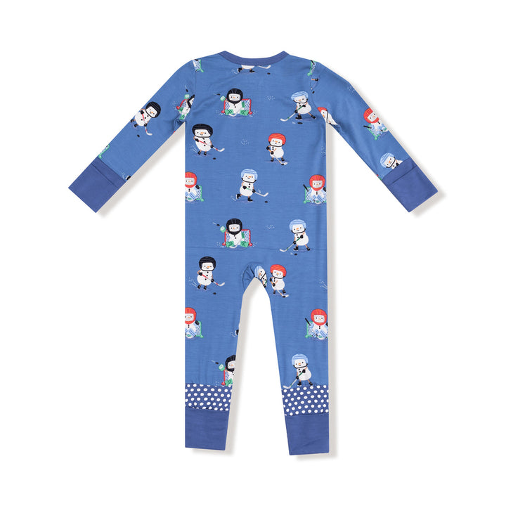 SNOW FOLKS ICE HOCKEY 2 WAY ZIPPER ROMPER
