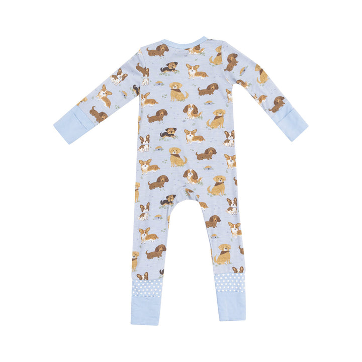 BEST FRIEND DOGS BLUE 2 WAY ZIPPER ROMPER
