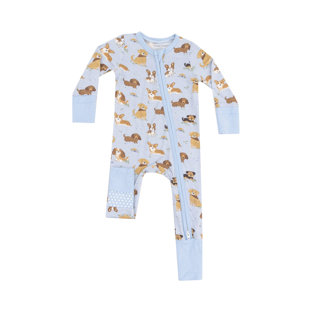 BEST FRIEND DOGS BLUE 2 WAY ZIPPER ROMPER
