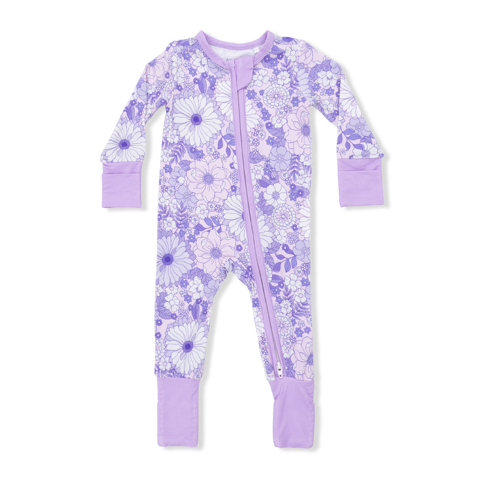 LACY LAVENDER FLORAL CONVERTIBLE ROMPER
