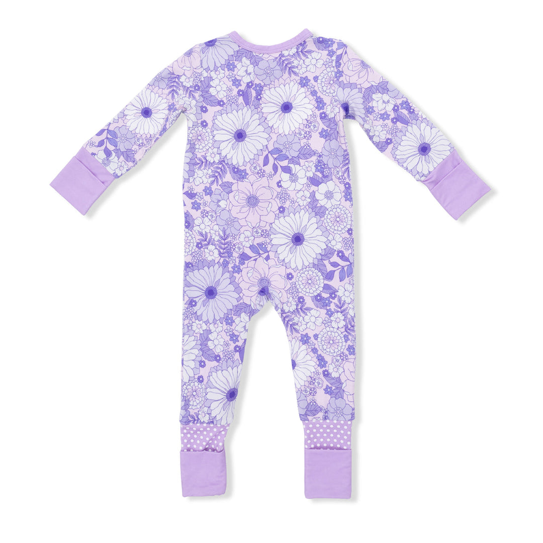 LACY LAVENDER FLORAL CONVERTIBLE ROMPER