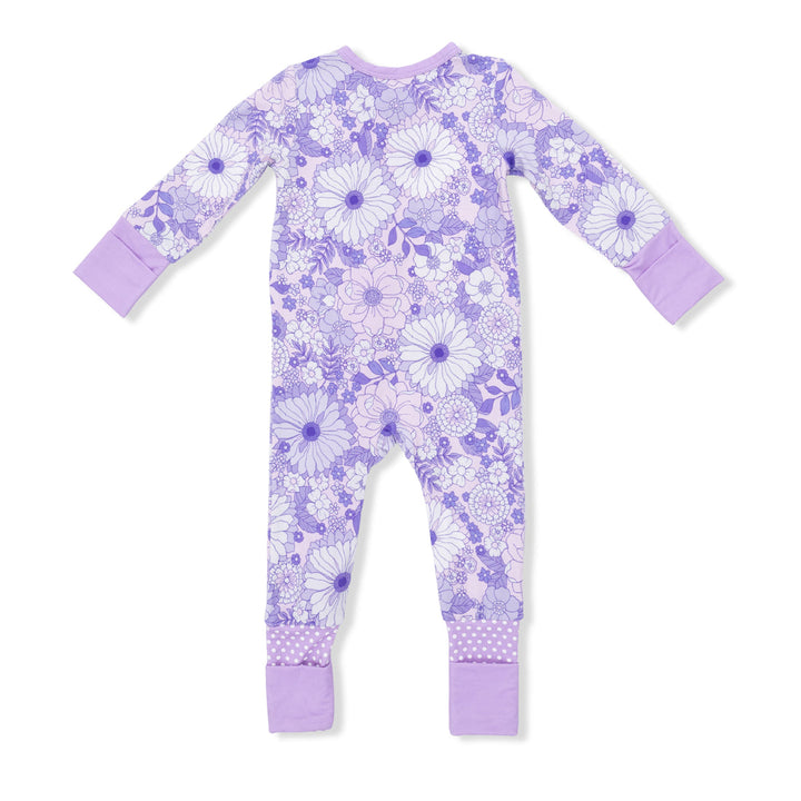 LACY LAVENDER FLORAL CONVERTIBLE ROMPER