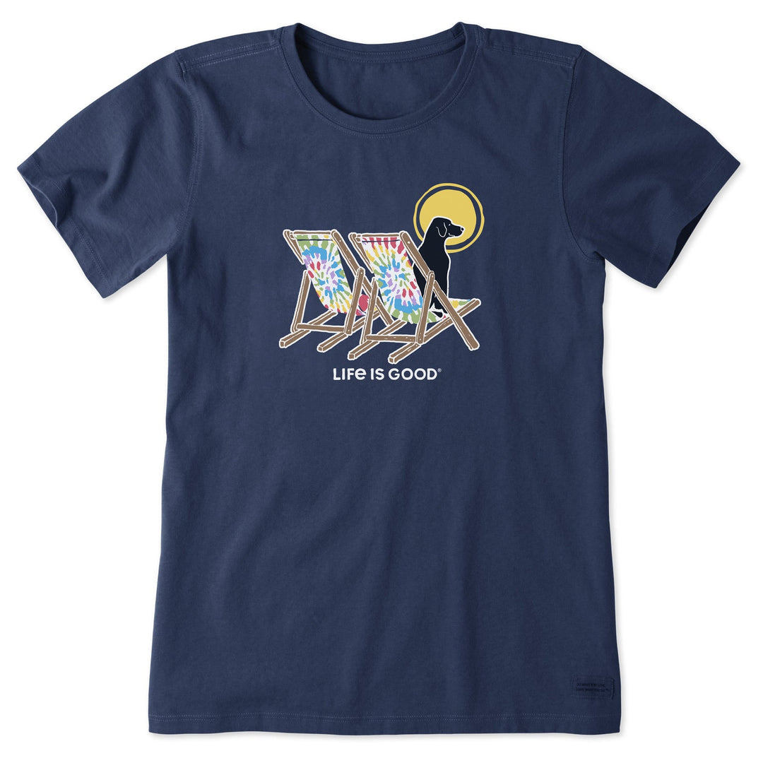 TIE DYE DOG BEACH CHAIRS S/S CRUSHER TEE
