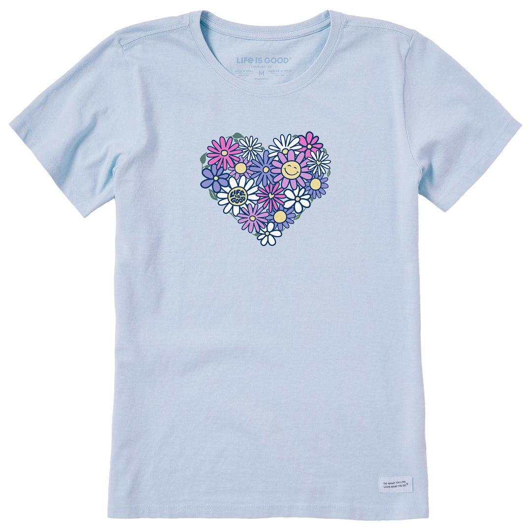 FLOWER HEART S/S CRUSHER TEE