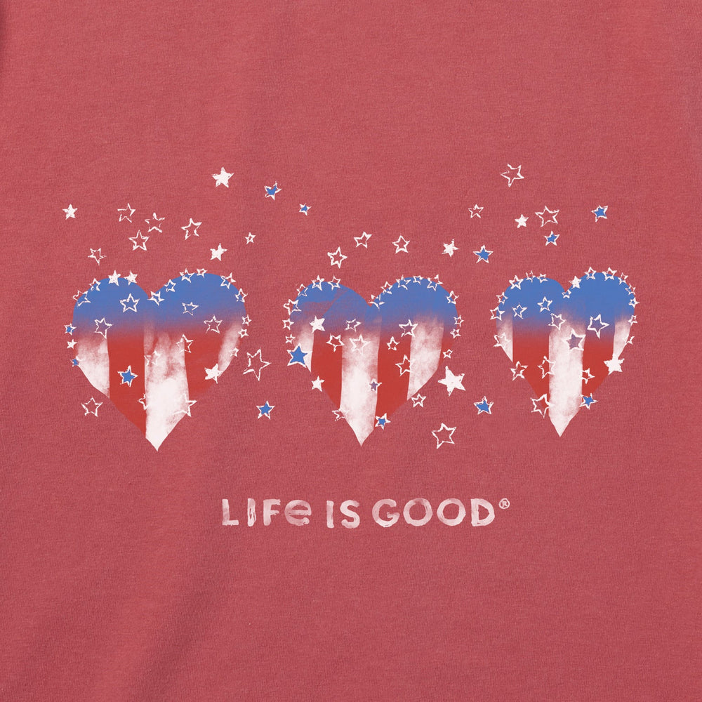 AMERICANA HEARTS STARS & STRIPES CRUSHER TEE
