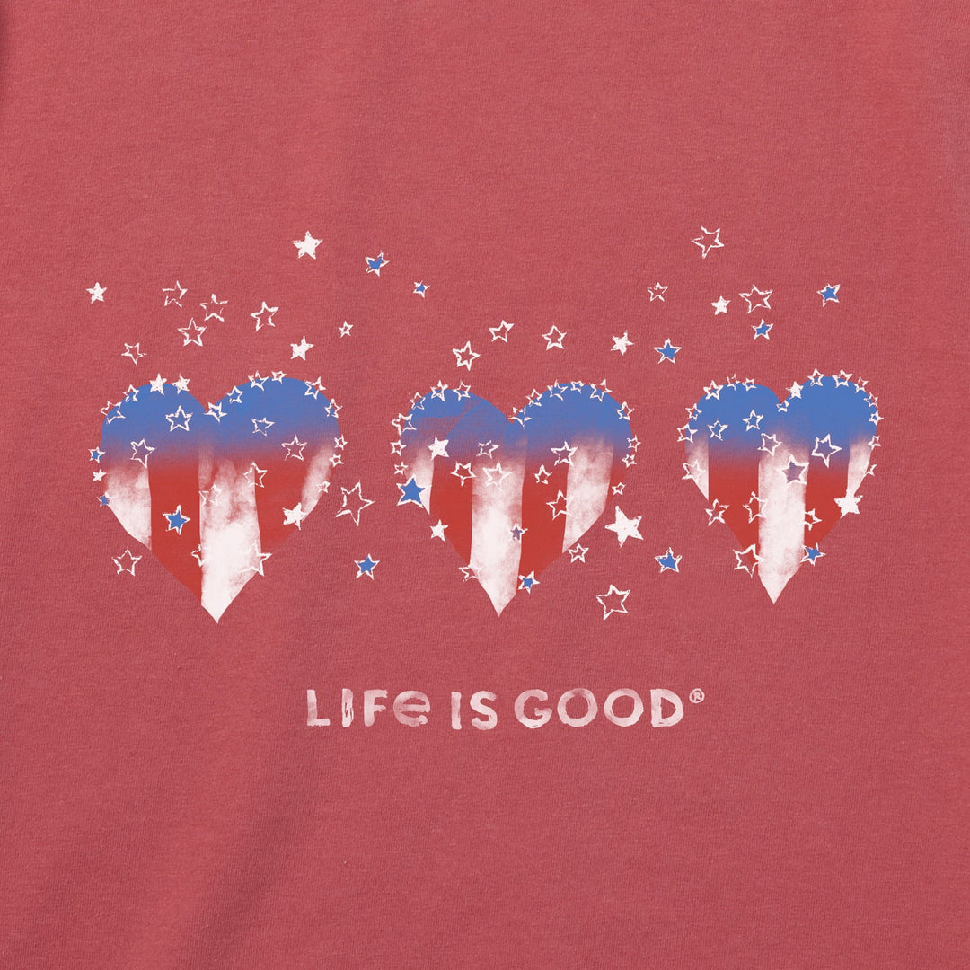 AMERICANA HEARTS STARS & STRIPES CRUSHER TEE