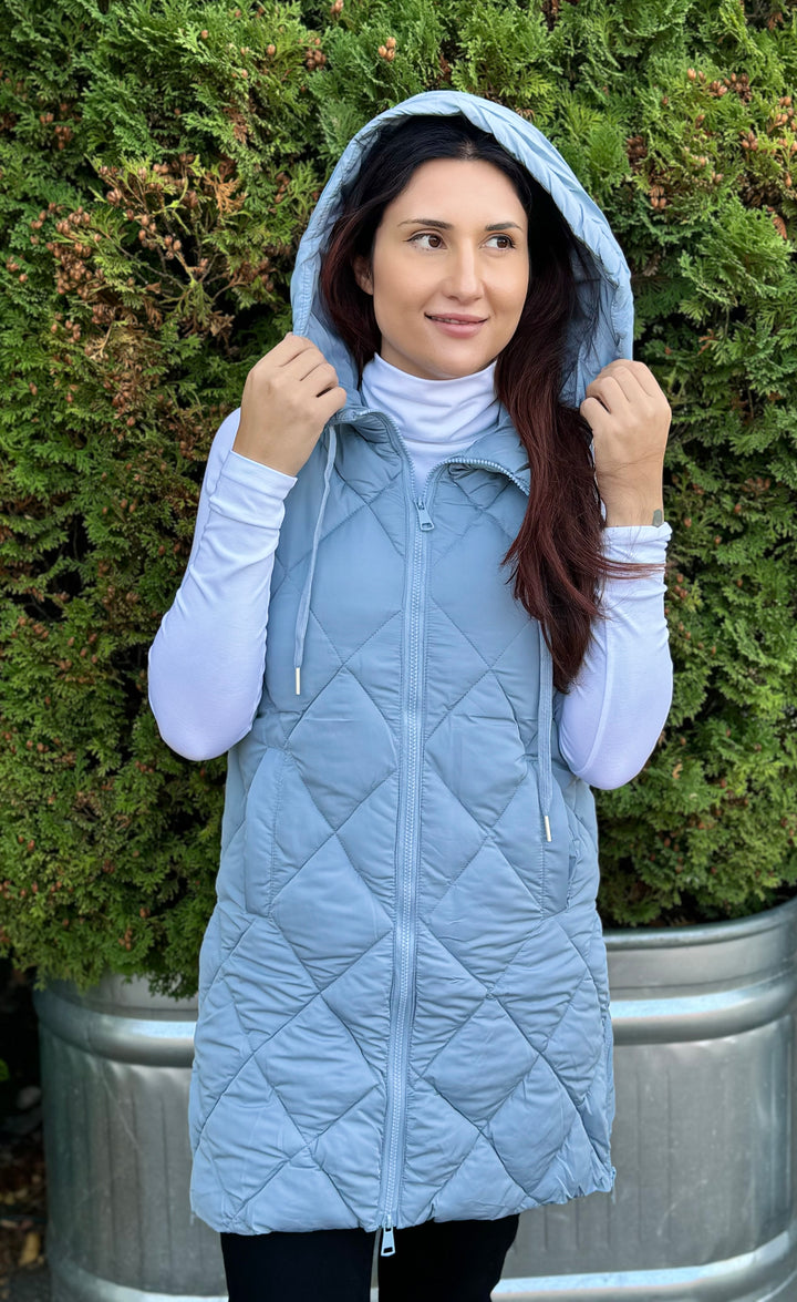 CLOUD WEATHER IT TOGETHER QUILTED VEST