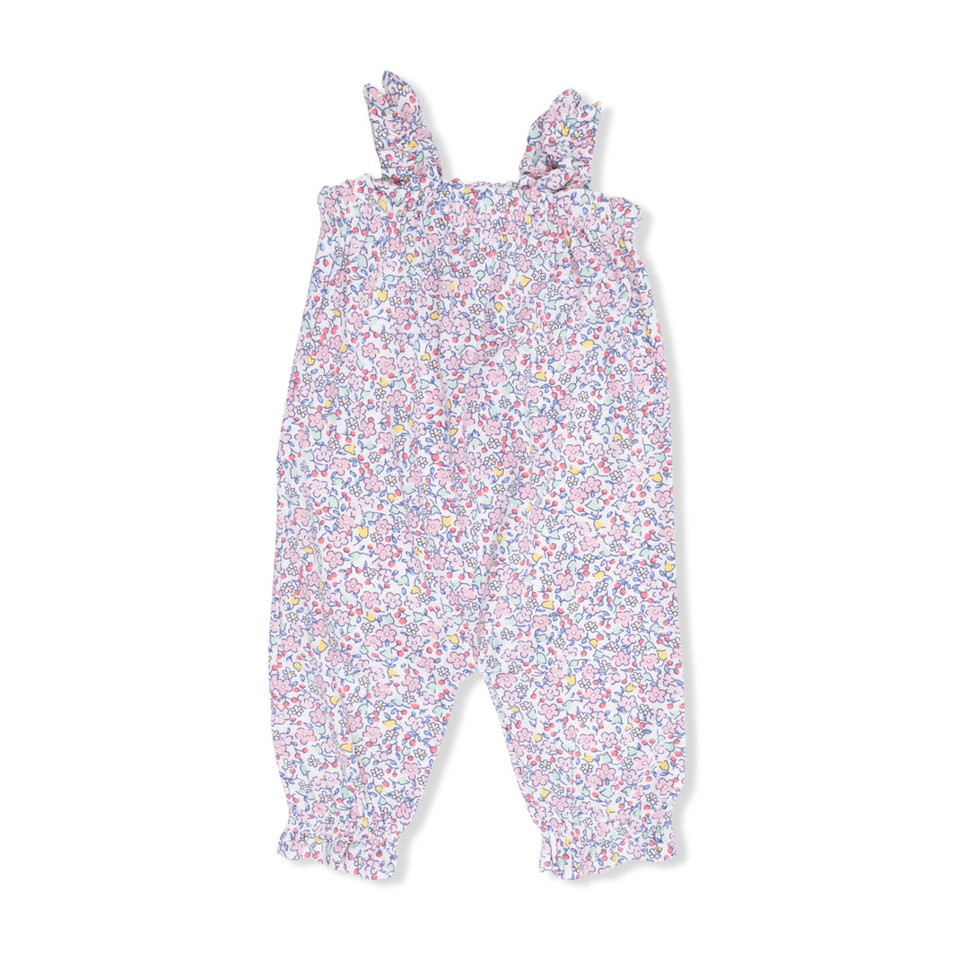 ELIZABETH'S GARDEN RUFFLY STRAP OVERALL