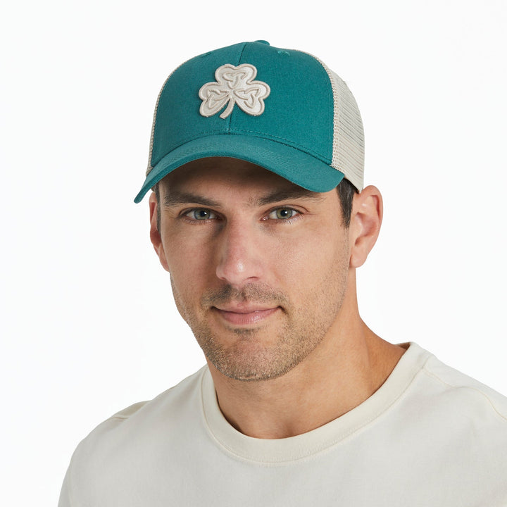 CLEAN CELTIC CLOVER TRUCKER HAT
