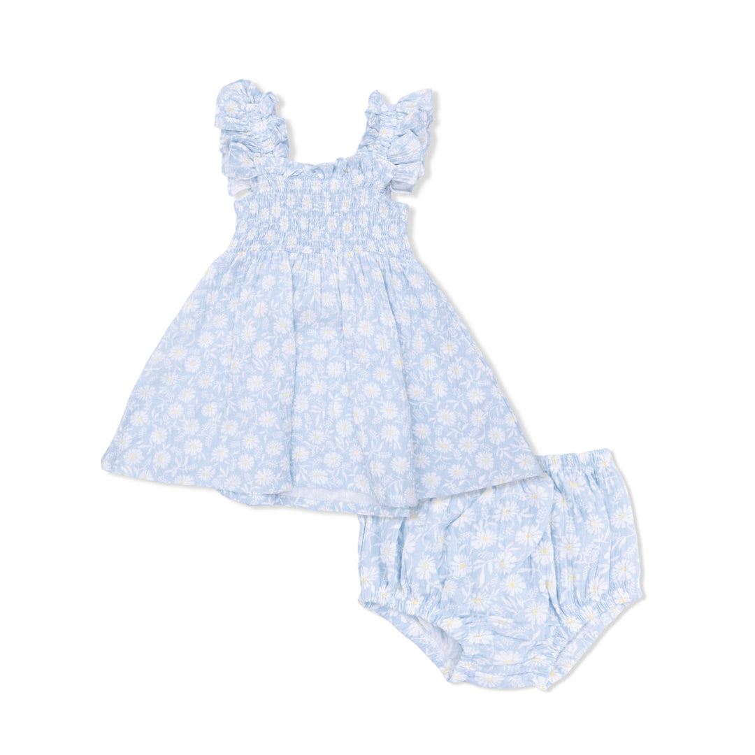 WESTERN DAISIES SMOCKED SUNDRESS WITH BLOOMER
