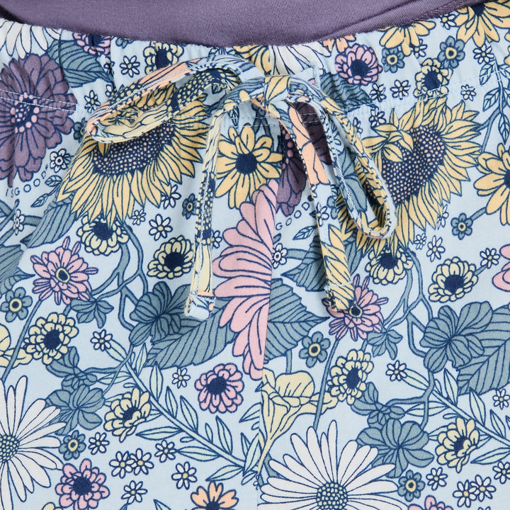 SUNSHINE FLORAL PATTERN SNUGGLE UP SLEEP SHORTS