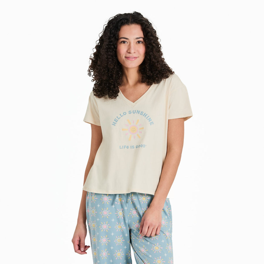 SMILING HELLO SUNSHINE SNUGGLE UP SLEEP TEE
