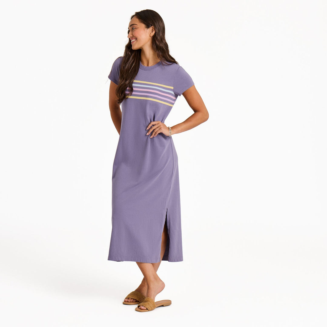 DUSK PURPLE WEEKEND CRUSHER DRESS