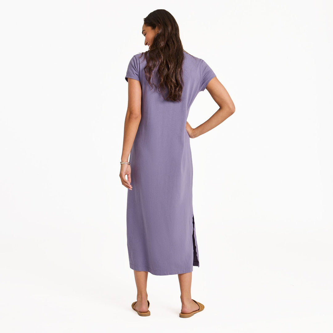 DUSK PURPLE WEEKEND CRUSHER DRESS