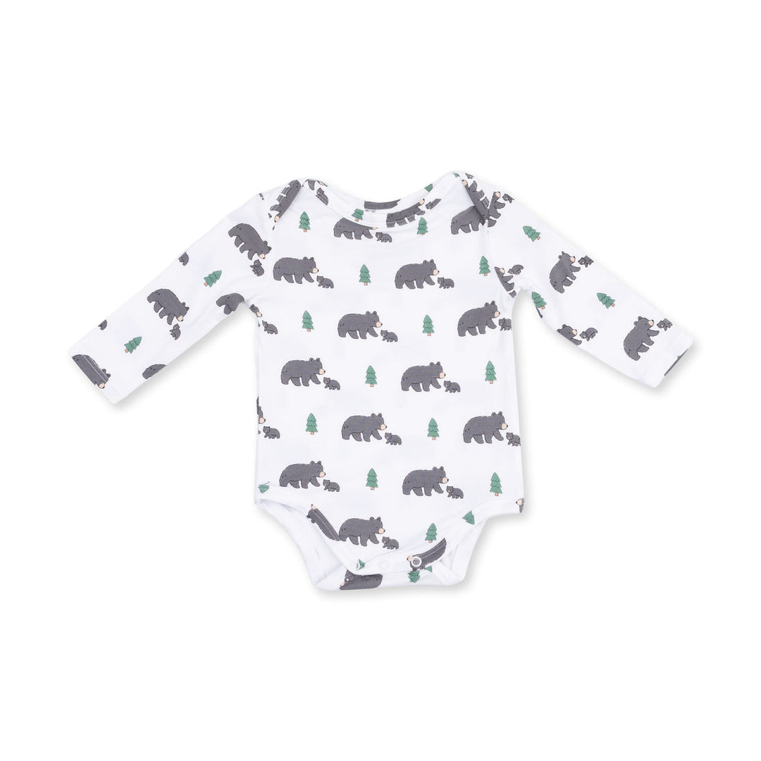 BLACK BEARS LONG SLEEVE BODYSUIT