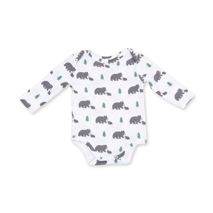 BLACK BEARS LONG SLEEVE BODYSUIT
